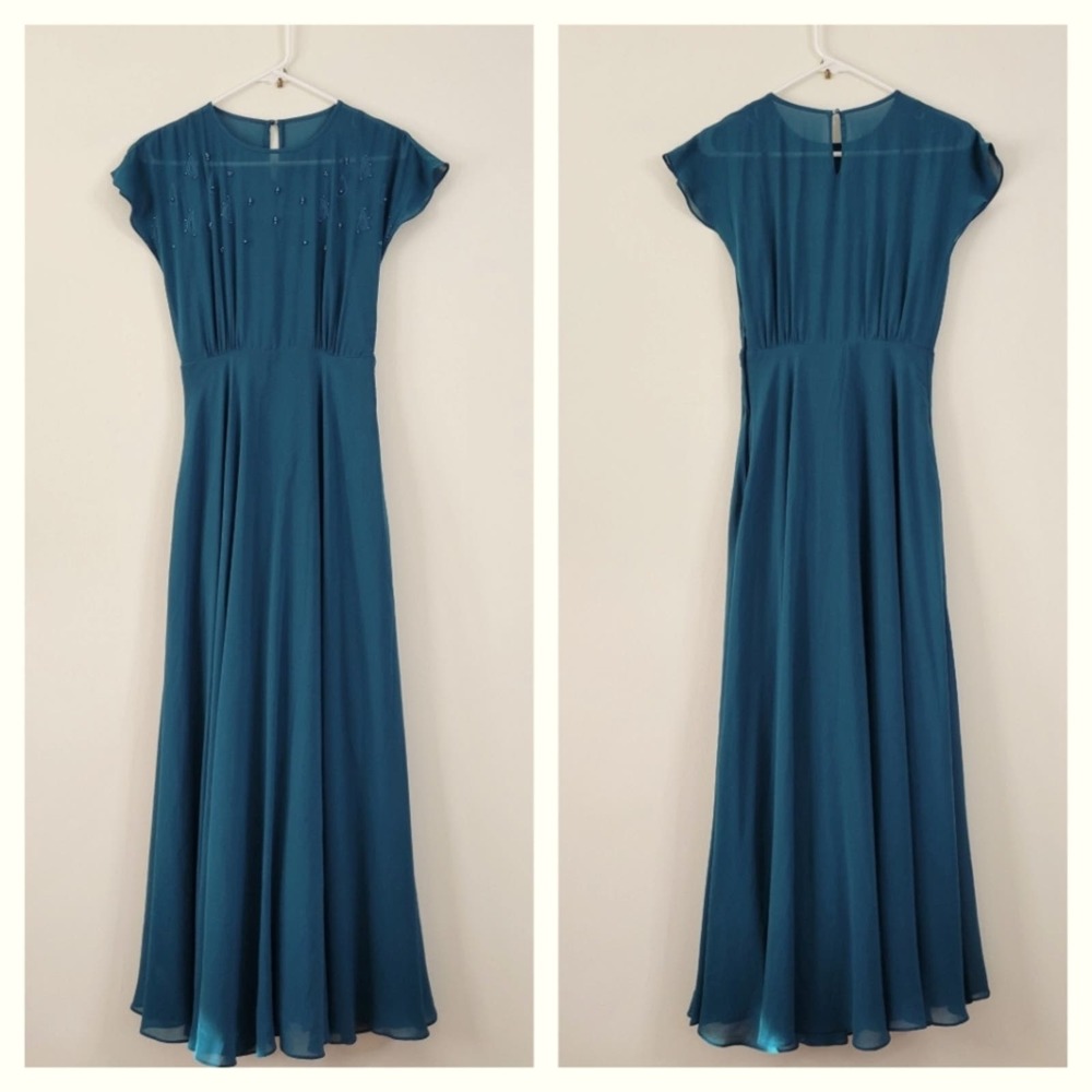 Modcloth Geode Teal Jewel Maxi Dress - Picture 1 of 6